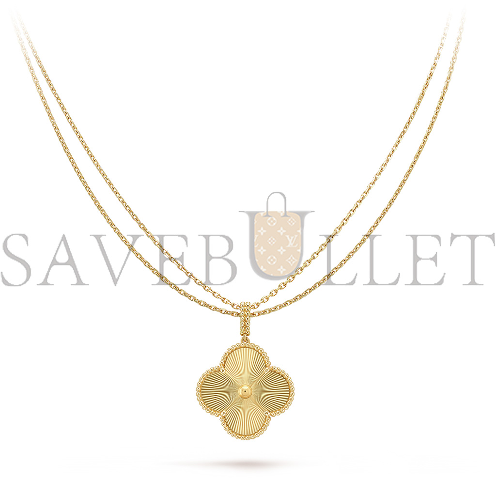 V*n Cl**f & Ar**ls magic alhambra long necklace, 1 motif - yellow gold  vcarp4ko00